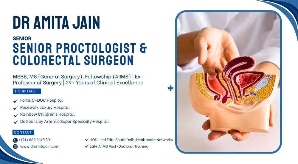 Dr Amita Jain Senior Proctologist and Colorectal Surgeon India